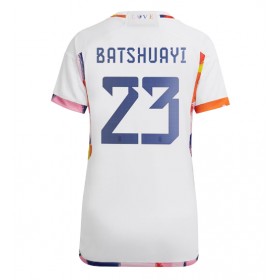 Damen Fußballbekleidung Belgien Michy Batshuayi #23 Auswärtstrikot WM 2022 Kurzarm